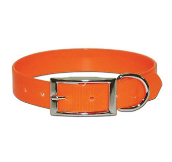 SUNGLO 100D REGULAR DOG/CAT COLLAR NYLON ORANGE 1 IN 27 IN L