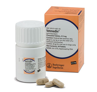VETMEDIN® CHEWABLE TABLETS 2.5MG 50/BOTTLE (RX) (SOLD IN HAWAII ONLY)