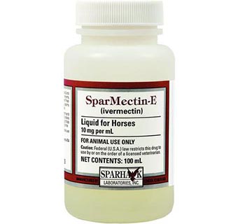 SPARMECTIN-E LIQUID IVERMECTIN ORAL SOLUTION 100 ML (RX)