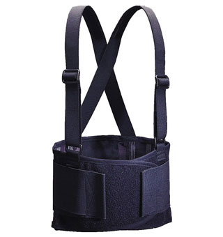 390600 ECONOMY BACK SUPPORT BRACE WITH SUSPENDERS MED