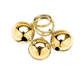 45103 CAT BELL ROUND GOLD 3/PKG