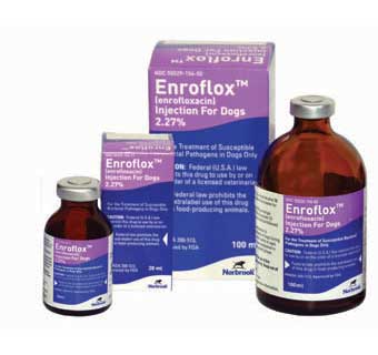 ENROFLOX® (ENROFLOXACIN) INJECTION FOR DOGS 2.27% 100 ML 1/PKG (RX)