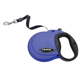 POWER WALKER® 08702 RETRACTABLE DOG LEASH PLASTIC XS 12 FT BLUE