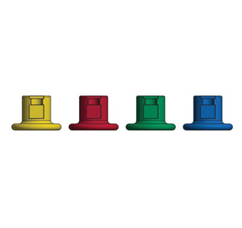 NJ PHILLIPS COLOR CODED KNOB FOR 25 ML/50 ML PISTOL-GRIP REPEATER 4/PKG