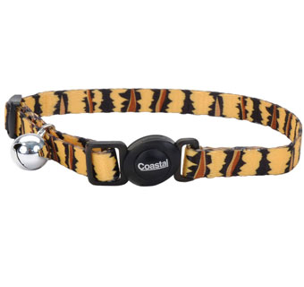 SAFE CAT® 06701 ADJUSTABLE COLLAR 8 - 12 IN X 3/8 IN TIGER