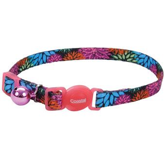 SAFE CAT® 06701 ADJUSTABLE COLLAR 8 - 12 IN X 3/8 IN WILDFLOWER