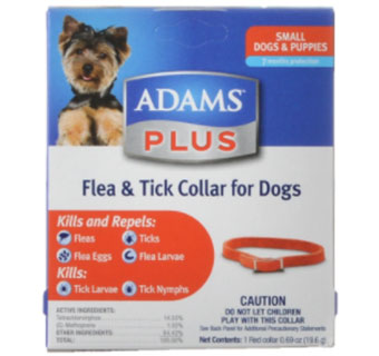 ADAMS PLUS FLEA & TICK COLLAR DOG SMALL
