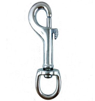 VOLTHA™ SWIVEL EYE BOLT SNAP SILVER MALLEABLE IRON 4-1/4 IN X 3/4 IN