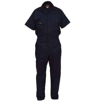 FIVE ROCK® 70090 POPLIN COVERALL SHORT SLEEVE NAVY REGULAR L