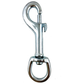 VOLTHA™ SWIVEL EYE BOLT SNAP SILVER MALLEABLE IRON 4-1/8 IN X 5/8 IN