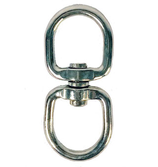 VOLTHA™ EYE AND EYE SWIVEL SNAP SILVER DIE-CAST ZINC 1 IN 113 LB