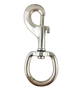 VOLTHA™ SWIVEL EYE BOLT SNAP SILVER DIE-CAST ZINC 4 IN X 1 IN 130 LB
