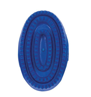 CURRY COMB JUNIOR SOFT RUBBER 4-3/4 IN BLUE