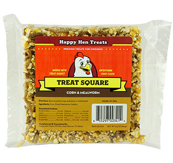 HAPPY HEN™ TREAT SQUARE CORN & MEALWORM 6.5 OZ 1/PKG