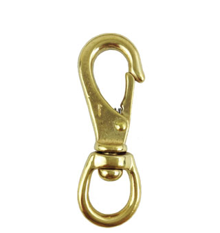 VOLTHA™ SWIVEL EYE QUICK SNAP SOLID BRASS 3-1/4 IN X 5/8 IN