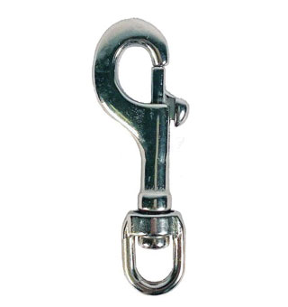 VOLTHA™ SWIVEL EYE BOLT SNAP SILVER STAINLESS STEEL 200 LB 3/8 IN
