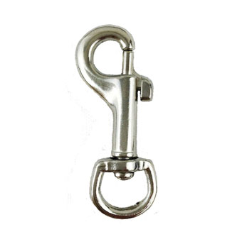VOLTHA™ SWIVEL EYE BOLT SNAP SILVER DIE-CAST ZINC 2 IN X 1/2 IN 30 LB