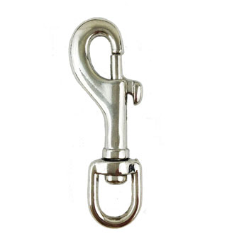 VOLTHA™ SWIVEL EYE BOLT SNAP SILVER DIE-CAST ZINC 60 LB 2-1/4 X 3/8 IN