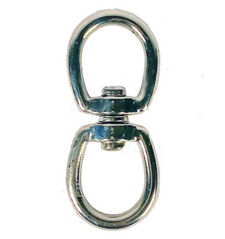 VOLTHA™ EYE AND EYE SWIVEL SNAP SILVER DIE-CAST ZINC 7/8 IN 149 LB