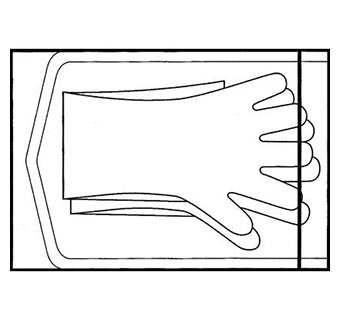 VET-R-SEM X-L DISPOSABLE GLOVES 100/PKG J0100