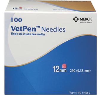 VETPEN REPLACEMENT NEEDLES 29 GAUGE X 12 MM 100/PKG