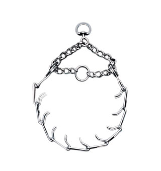 TITAN® 05590 PRONG TRAINING DOG COLLAR CHROME 14 IN X 2 MM