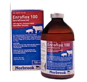 ENROFLOX® 100 (ENROFLOXACIN) INJECTION 100 MG/ML 100 ML 1/PKG (RX)