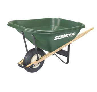 SCENIC LANE HD WHEELBARROW TRAY 8-CU-FT 2-PLY RIBBED TIRE 1