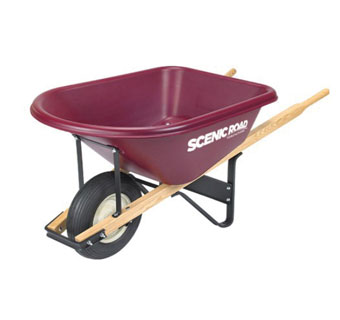 XHD WHEELBARROW TRAY 6 CU-FT 2-PLY RIBBED TIRE 1