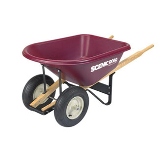 XHD WHEELBARROW TRAY 6 CU-FT 2-PLY RIBBED TIRE 2