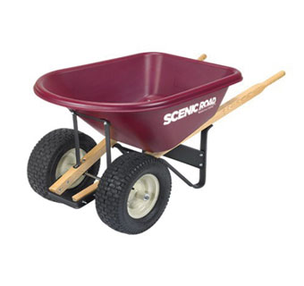 XHD WHEELBARROW TRAY 6 CU-FT 4-PLY TURF TIRE 2