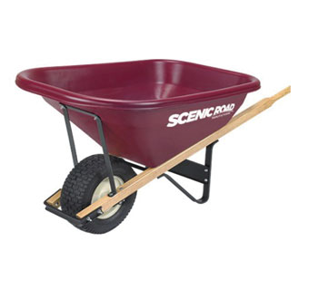 XHD WHEELBARROW TRAY 8 CU-FT 4-PLY TURF TIRE 1