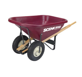 XHD WHEELBARROW TRAY 8 CU-FT 4-PLY KNOBBY TIRE 2