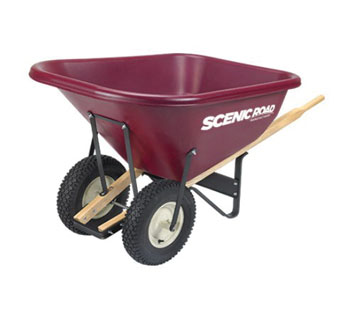 XHD WHEELBARROW TRAY 10 CU-FT 4-PLY KNOBBY TIRE 2