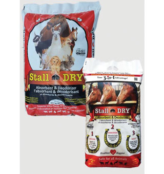 STALL DRY ABSORBENT AND DEODORIZER GRANULAR BAG 40 LB