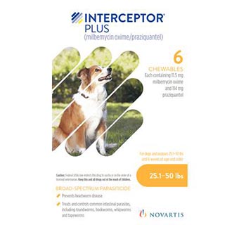 INTERCEPTOR® PLUS 25.1-50 LB YELLOW 6 DOSES 5 BOX/CARTON (RX)