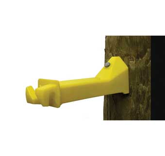 WOODEX® INSULATOR EXTENDER FOR WOOD POST YELLOW 15/PKG