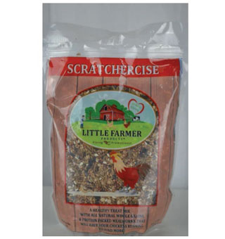 LITTLE FARMER SCRATCHERCISE FREE RANGE TREAT MIX 19.55% PROTEIN 5 LB
