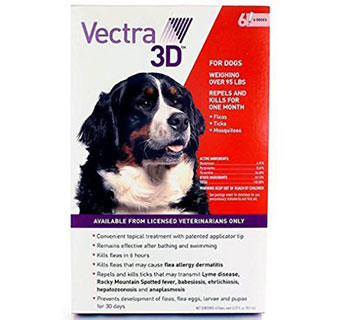 VECTRA 3D™ FOR DOGS OVER 9 5LB 6 DOSES 12/PKG