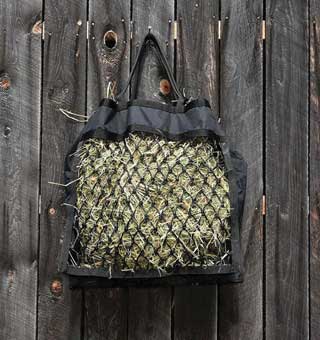 EQUI-SKY HEAVY-DUTY ULTIMATE HAY BAG WITH NET 22 IN L X 23 IN W BLACK