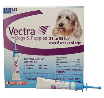 VECTRA® FOR DOGS AND PUPPIES 21-55 LB 3 DOSES 12/PKG