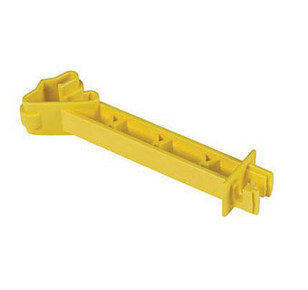 ZAREBA® REVERSED EXTENDER SNAP-ON T-POST INSULATOR 5 IN YELLOW 25/PKG