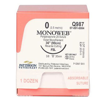 PIVETAL® MONOWEB™ SUTURES Q987 36 IN (FSL)
