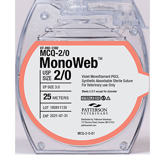 PIVETAL® MONOWEB™ SUTURES 2/0 - 25 M