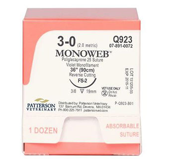PIVETAL® MONOWEB™ SUTURES Q923 36 IN (FS-2)
