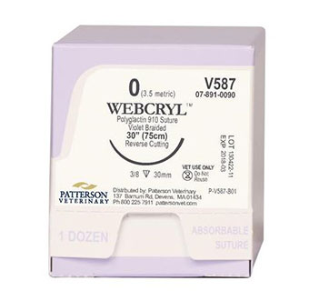 PIVETAL® WEBCRYL™ SUTURES V587 30 IN (FSL) 12/BOX
