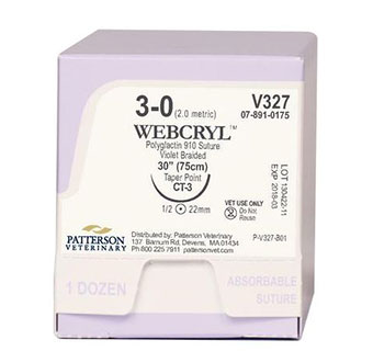 PIVETAL® WEBCRYL™ SUTURES V327 30 IN (CT-3) 12/BOX