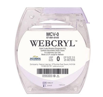 PIVETAL® WEBCRYL™ SUTURES 0 - 25 M