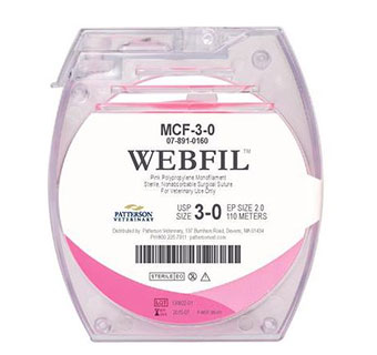 PIVETAL® WEBFIL™ SUTURES 3/0 - 110 M