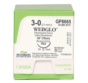 PIVETAL® WEBGLO™ SUTURES GP8665 30 IN (FS-2) 12/BOX
